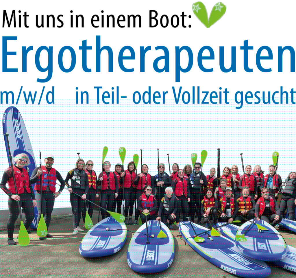 Mit uns in einem Boot: Ergotherapeuten (m/w/d) in Teil- oder Vollzeit gesucht